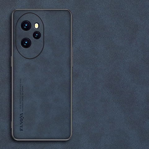 Handyhülle Hülle Luxus Leder Schutzhülle QK1 für Huawei Honor 100 Pro 5G Blau