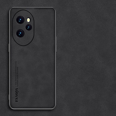 Handyhülle Hülle Luxus Leder Schutzhülle QK1 für Huawei Honor 100 Pro 5G Schwarz