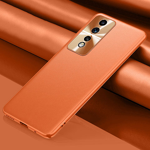 Handyhülle Hülle Luxus Leder Schutzhülle QK1 für Huawei Honor 80 GT 5G Orange