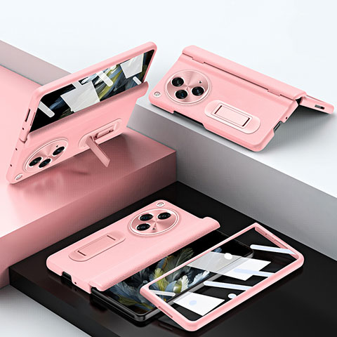 Handyhülle Hülle Luxus Leder Schutzhülle QK1 für Oppo Find N3 5G Rosa