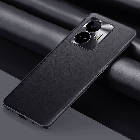 Handyhülle Hülle Luxus Leder Schutzhülle QK1 für Realme GT Neo6 5G Schwarz