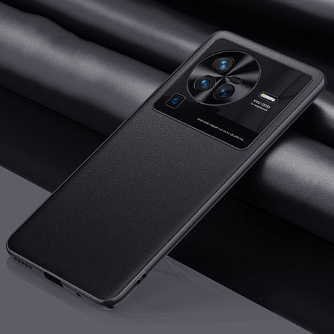 Handyhülle Hülle Luxus Leder Schutzhülle QK1 für Vivo X80 Pro 5G Schwarz