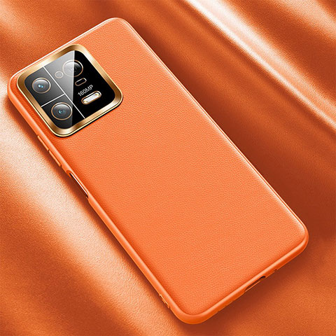 Handyhülle Hülle Luxus Leder Schutzhülle QK1 für Xiaomi Mi 13 Pro 5G Orange