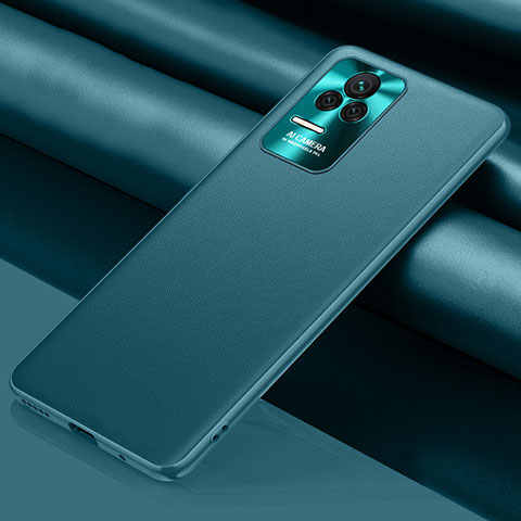 Handyhülle Hülle Luxus Leder Schutzhülle QK1 für Xiaomi Poco F4 5G Cyan