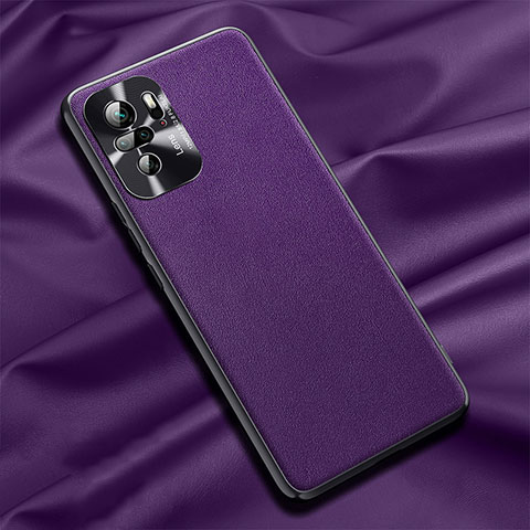 Handyhülle Hülle Luxus Leder Schutzhülle QK1 für Xiaomi Poco M5S Violett