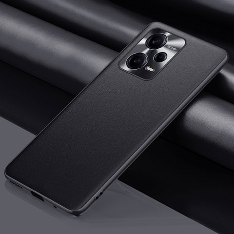 Handyhülle Hülle Luxus Leder Schutzhülle QK1 für Xiaomi Redmi Note 12 Explorer Schwarz