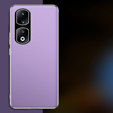 Handyhülle Hülle Luxus Leder Schutzhülle QK2 für Huawei Honor 90 Pro 5G Violett