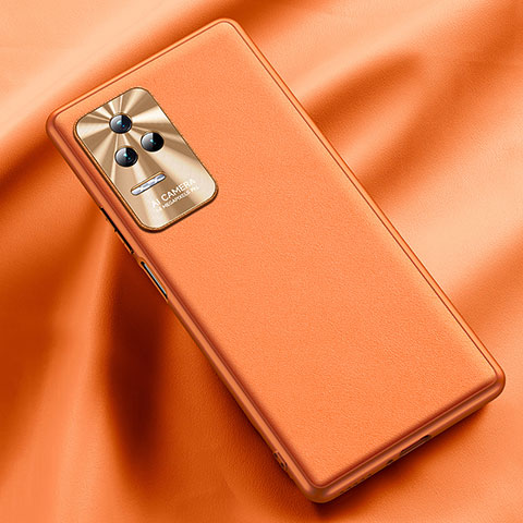 Handyhülle Hülle Luxus Leder Schutzhülle QK2 für Xiaomi Redmi K40S 5G Orange