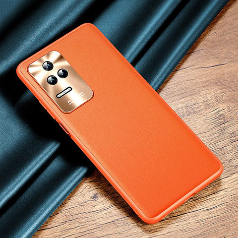 Handyhülle Hülle Luxus Leder Schutzhülle QK2 für Xiaomi Redmi K50 5G Orange