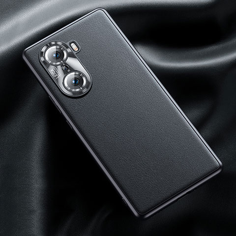 Handyhülle Hülle Luxus Leder Schutzhülle QK4 für Huawei Honor 60 Pro 5G Schwarz