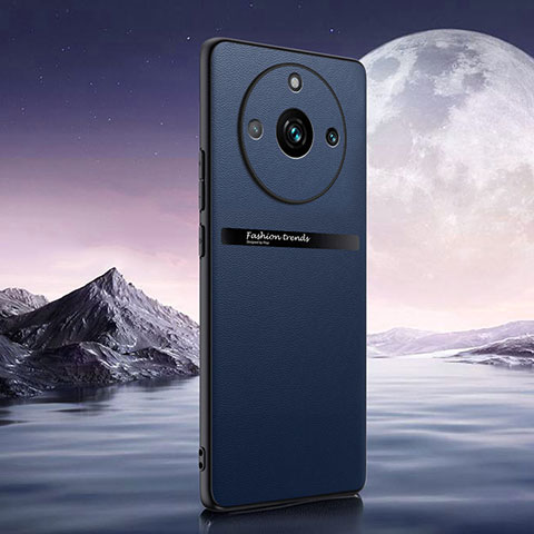 Handyhülle Hülle Luxus Leder Schutzhülle QK4 für Realme 11 Pro 5G Blau