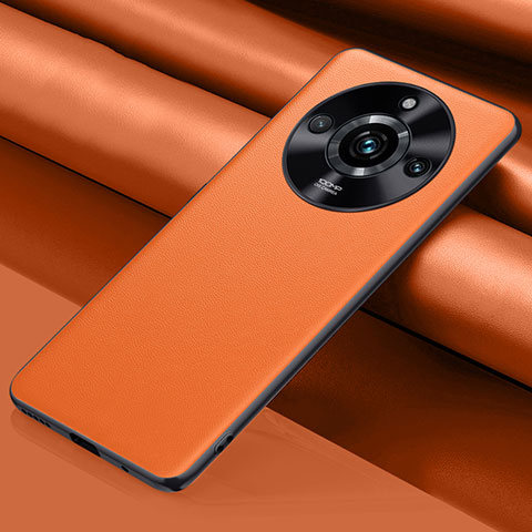 Handyhülle Hülle Luxus Leder Schutzhülle QK4 für Realme Narzo 60 5G Orange