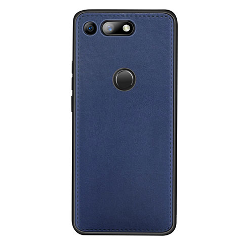 Handyhülle Hülle Luxus Leder Schutzhülle R01 für Huawei Honor V20 Blau