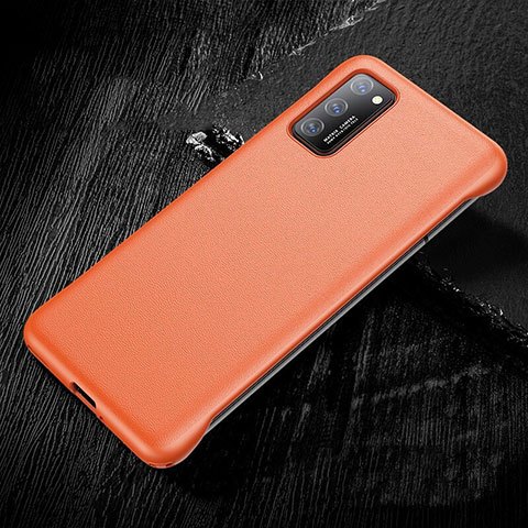 Handyhülle Hülle Luxus Leder Schutzhülle R01 für Huawei Honor V30 5G Orange