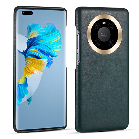 Handyhülle Hülle Luxus Leder Schutzhülle R01 für Huawei Mate 40 Pro Grün