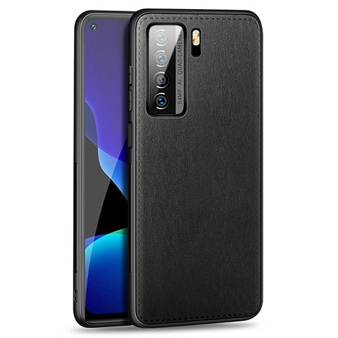 Handyhülle Hülle Luxus Leder Schutzhülle R01 für Huawei Nova 7 SE 5G Schwarz