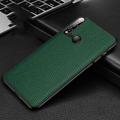 Handyhülle Hülle Luxus Leder Schutzhülle R01 für Huawei P20 Lite (2019) Grün