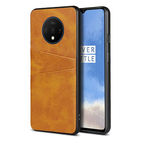 Handyhülle Hülle Luxus Leder Schutzhülle R01 für OnePlus 7T Orange