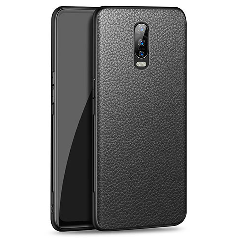 Handyhülle Hülle Luxus Leder Schutzhülle R01 für Oppo R17 Pro Schwarz