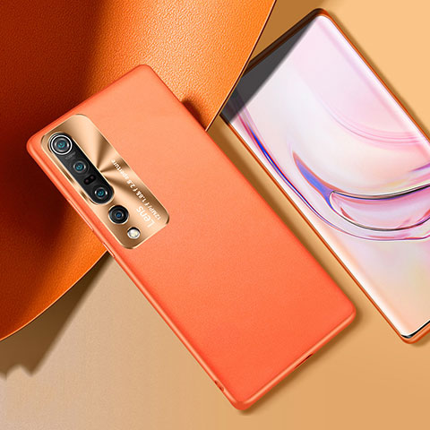 Handyhülle Hülle Luxus Leder Schutzhülle R01 für Xiaomi Mi 10 Pro Orange