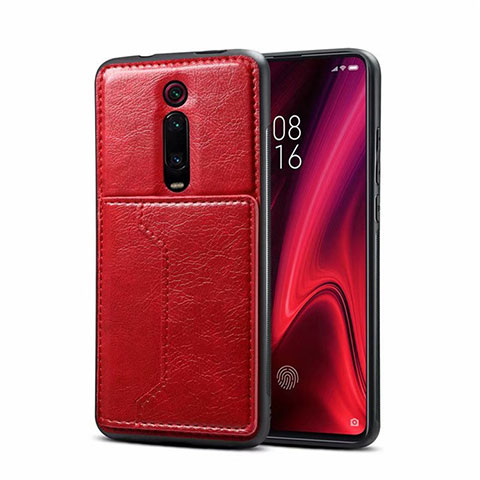 Handyhülle Hülle Luxus Leder Schutzhülle R01 für Xiaomi Redmi K20 Pro Rot