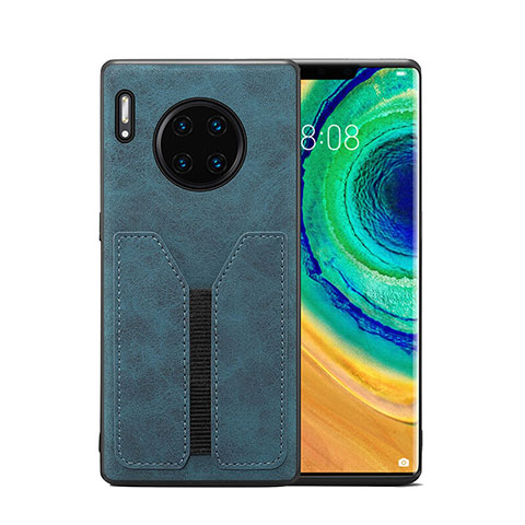 Handyhülle Hülle Luxus Leder Schutzhülle R02 für Huawei Mate 30 5G Blau