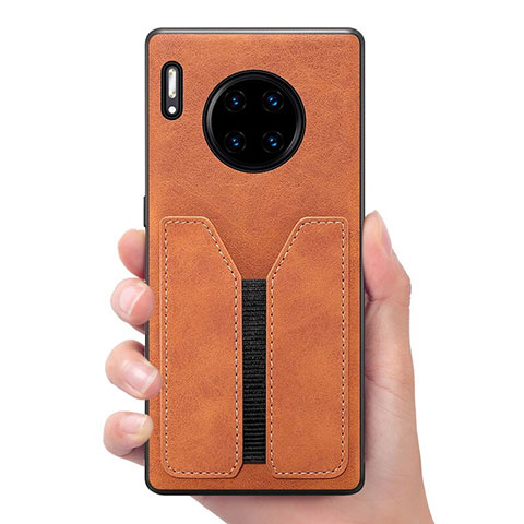 Handyhülle Hülle Luxus Leder Schutzhülle R02 für Huawei Mate 30 5G Orange