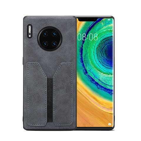 Handyhülle Hülle Luxus Leder Schutzhülle R02 für Huawei Mate 30 Pro Grau