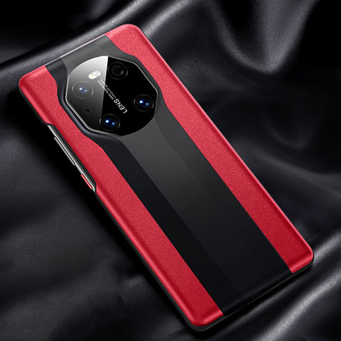 Handyhülle Hülle Luxus Leder Schutzhülle R02 für Huawei Mate 40 Rot