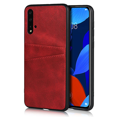 Handyhülle Hülle Luxus Leder Schutzhülle R02 für Huawei Nova 5 Pro Rot