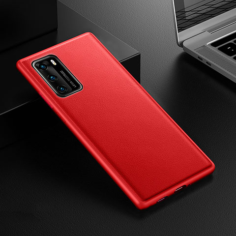 Handyhülle Hülle Luxus Leder Schutzhülle R02 für Huawei P40 Rot