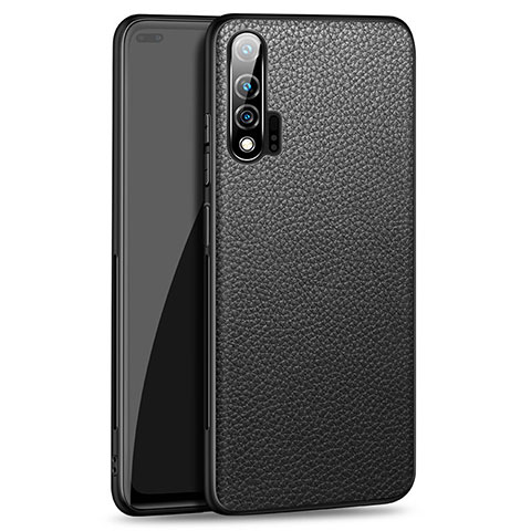 Handyhülle Hülle Luxus Leder Schutzhülle R03 für Huawei Nova 6 5G Schwarz