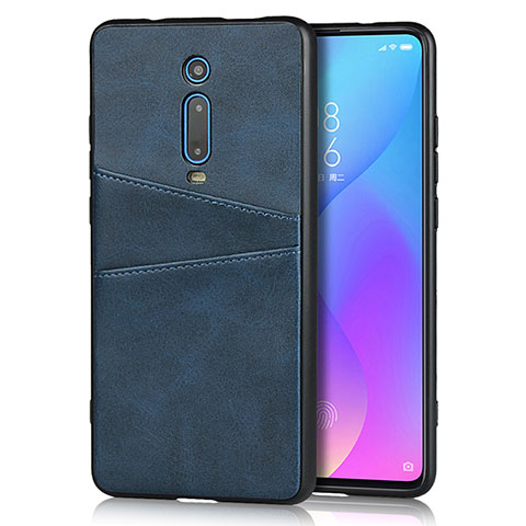 Handyhülle Hülle Luxus Leder Schutzhülle R03 für Xiaomi Mi 9T Blau