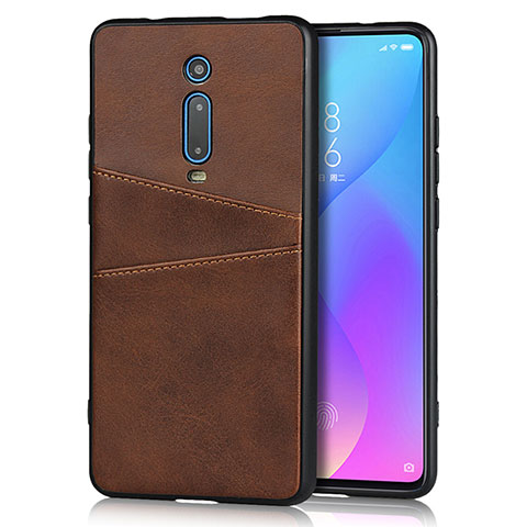 Handyhülle Hülle Luxus Leder Schutzhülle R03 für Xiaomi Redmi K20 Braun