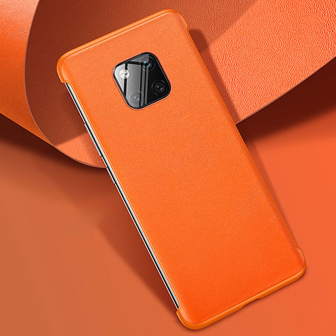 Handyhülle Hülle Luxus Leder Schutzhülle R04 für Huawei Mate 20 Pro Orange