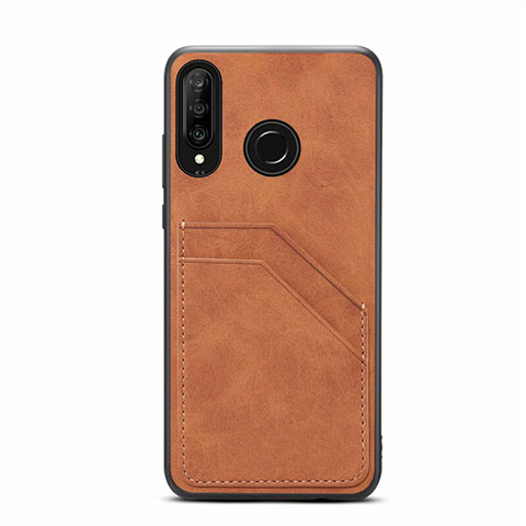 Handyhülle Hülle Luxus Leder Schutzhülle R04 für Huawei Nova 4e Orange