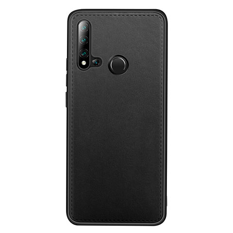 Handyhülle Hülle Luxus Leder Schutzhülle R04 für Huawei P20 Lite (2019) Schwarz