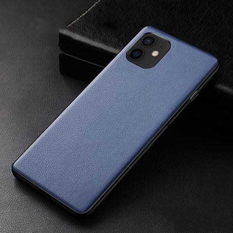 Handyhülle Hülle Luxus Leder Schutzhülle R05 für Apple iPhone 12 Mini Blau