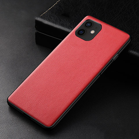 Handyhülle Hülle Luxus Leder Schutzhülle R05 für Apple iPhone 12 Mini Rot