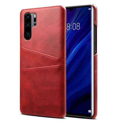 Handyhülle Hülle Luxus Leder Schutzhülle R05 für Huawei P30 Pro New Edition Rot