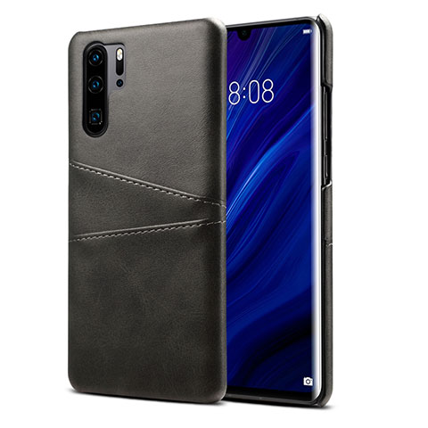 Handyhülle Hülle Luxus Leder Schutzhülle R05 für Huawei P30 Pro Schwarz