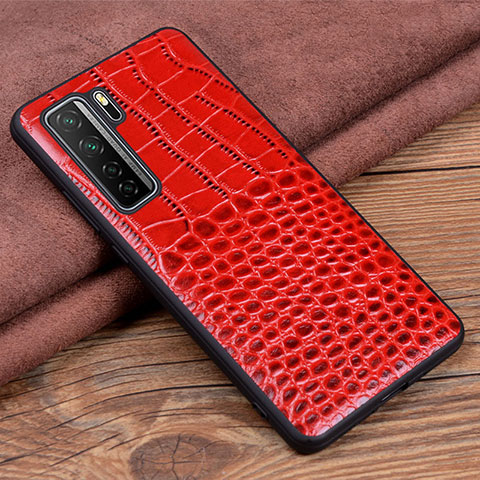 Handyhülle Hülle Luxus Leder Schutzhülle R05 für Huawei P40 Lite 5G Rot