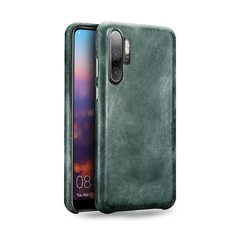 Handyhülle Hülle Luxus Leder Schutzhülle R06 für Huawei P30 Pro New Edition Grün