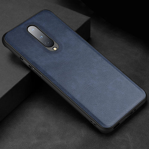 Handyhülle Hülle Luxus Leder Schutzhülle R06 für OnePlus 8 Blau