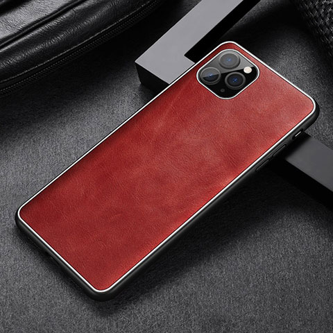 Handyhülle Hülle Luxus Leder Schutzhülle R07 für Apple iPhone 11 Pro Rot