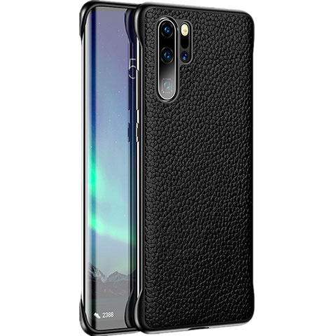 Handyhülle Hülle Luxus Leder Schutzhülle R07 für Huawei P30 Pro New Edition Schwarz