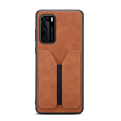 Handyhülle Hülle Luxus Leder Schutzhülle R07 für Huawei P40 Orange