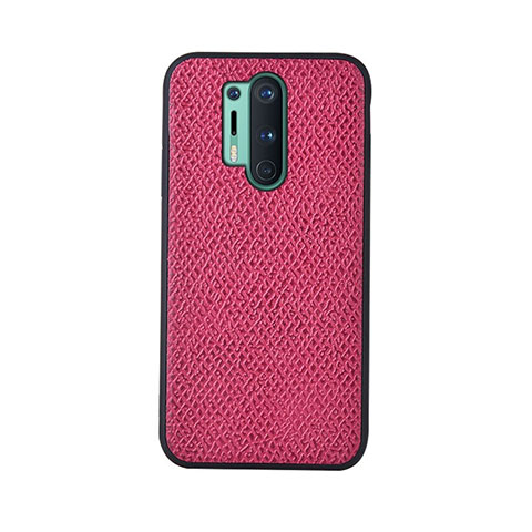 Handyhülle Hülle Luxus Leder Schutzhülle R07 für OnePlus 8 Pro Pink