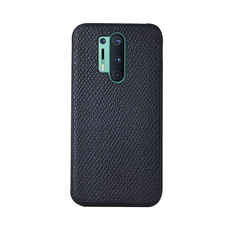 Handyhülle Hülle Luxus Leder Schutzhülle R07 für OnePlus 8 Pro Schwarz