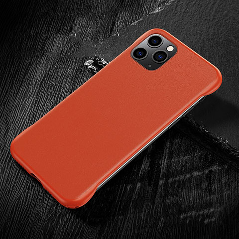 Handyhülle Hülle Luxus Leder Schutzhülle R08 für Apple iPhone 11 Pro Max Orange